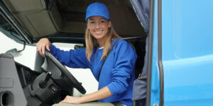 Owner Operator Commercial Trucker preparing her business