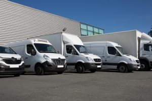 Commercial delivery trucks