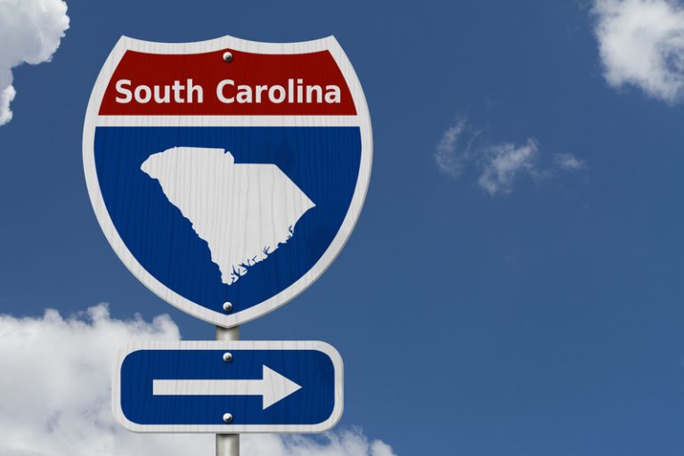 South Carolina Road Sign