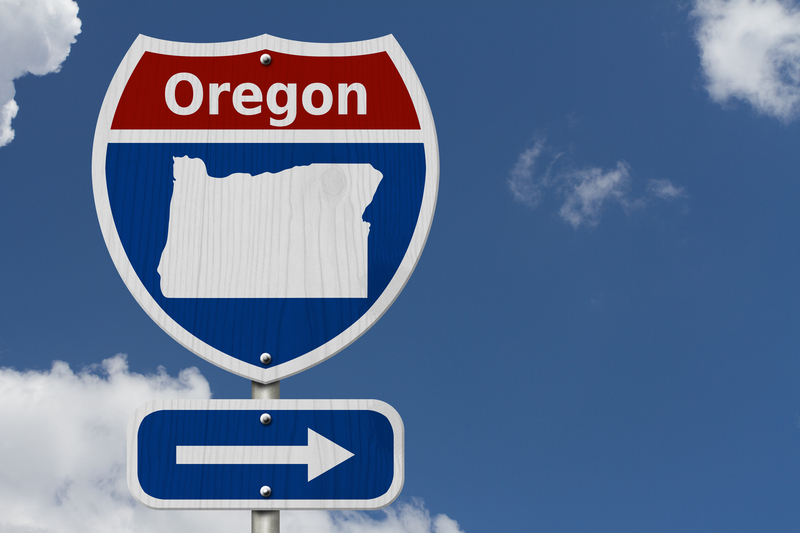 Oregon Road Sign