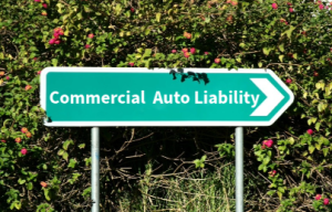 Commercial auto liability road sign for truckers