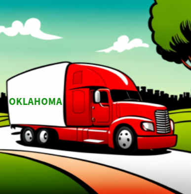 Cartoon Red Truck Oklahoma